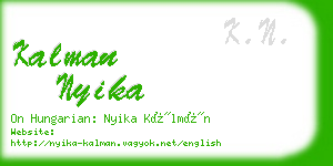 kalman nyika business card